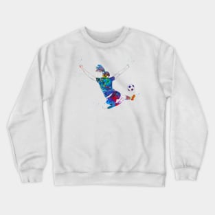 Soccer Player Girl Crewneck Sweatshirt